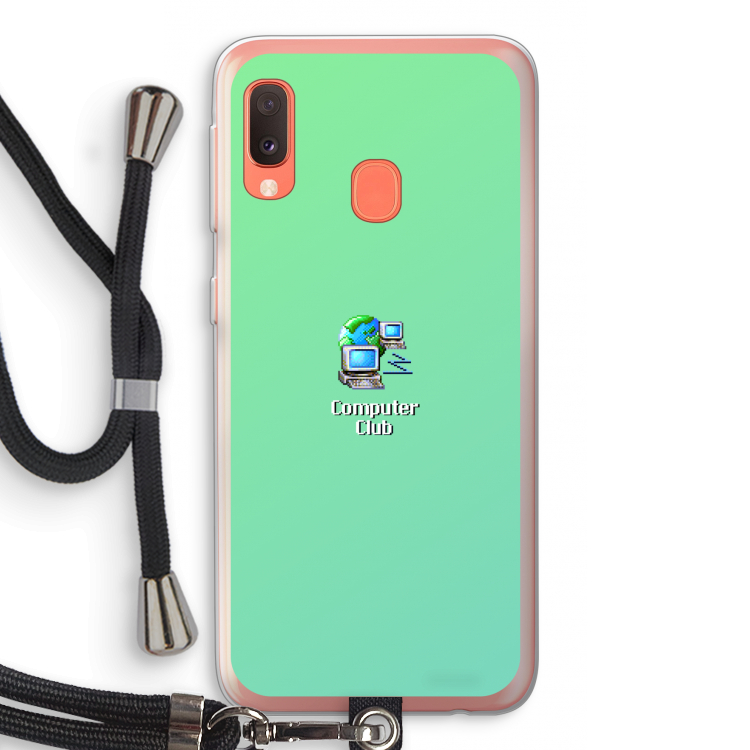Win98: Samsung Galaxy A20e Transparant Hoesje met koord