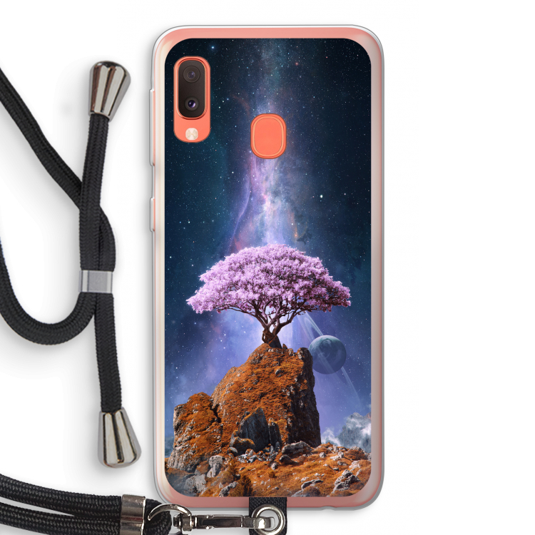 Ambition: Samsung Galaxy A20e Transparant Hoesje met koord