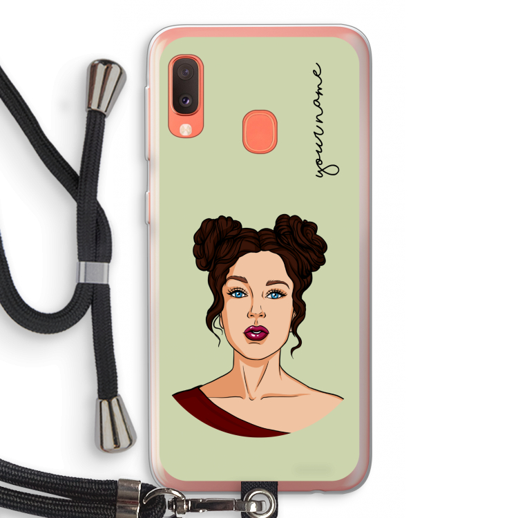 Pop-Art Creator: Samsung Galaxy A20e Transparant Hoesje met koord