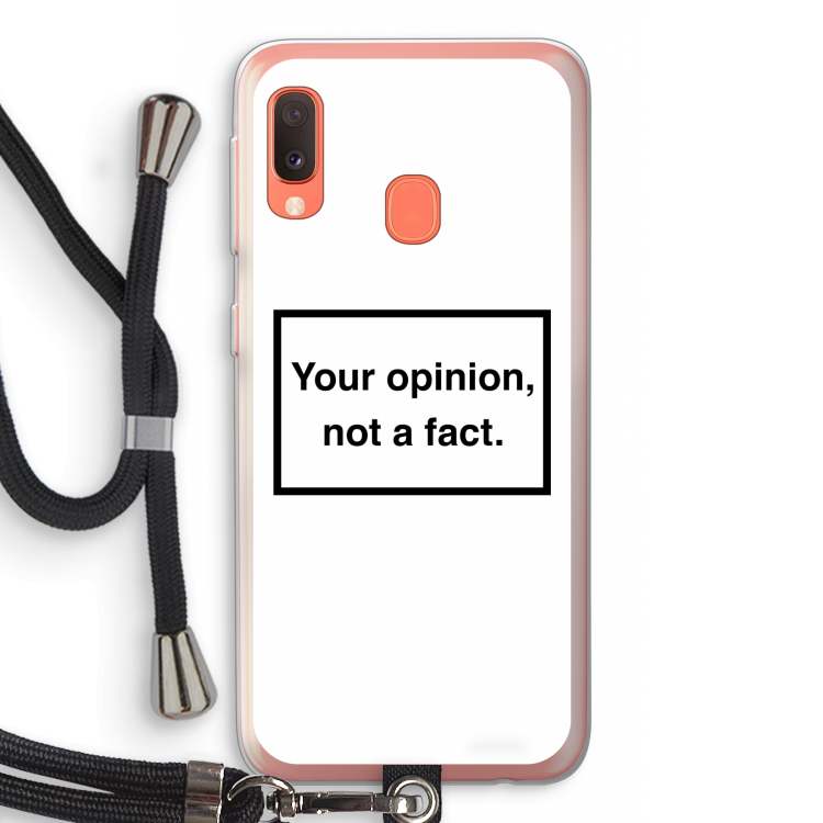Your opinion: Samsung Galaxy A20e Transparant Hoesje met koord
