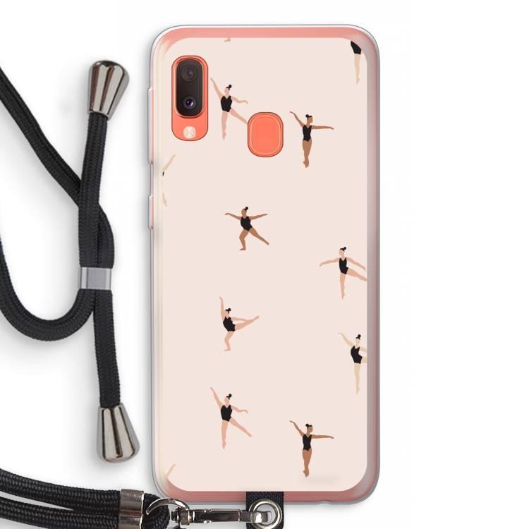 Dancing #1: Samsung Galaxy A20e Transparant Hoesje met koord