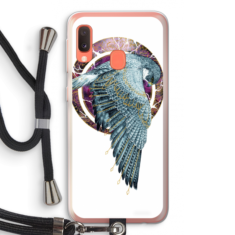 Golden Falcon: Samsung Galaxy A20e Transparant Hoesje met koord