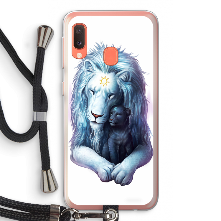Child Of Light: Samsung Galaxy A20e Transparant Hoesje met koord