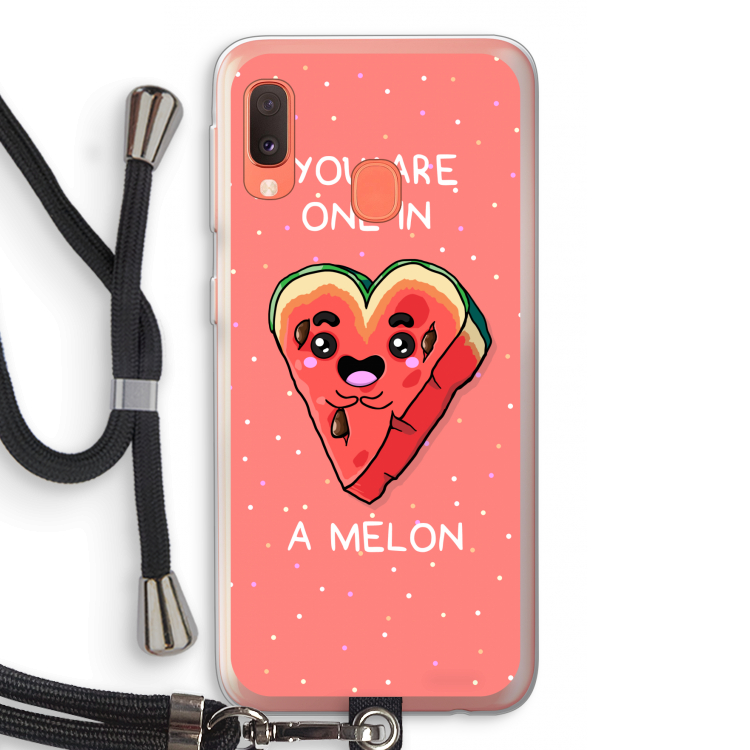 One In A Melon: Samsung Galaxy A20e Transparant Hoesje met koord