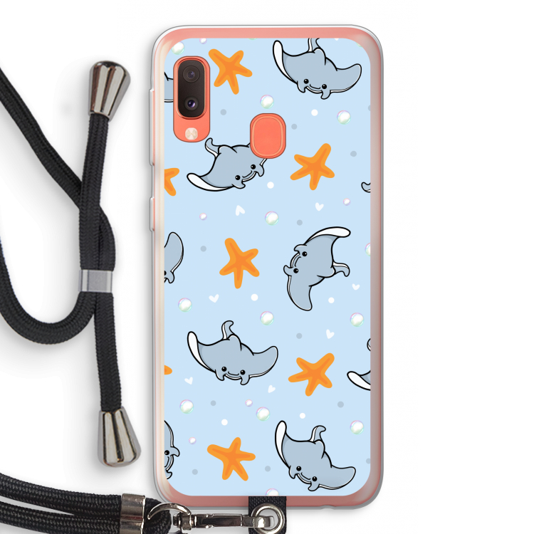 Manta: Samsung Galaxy A20e Transparant Hoesje met koord