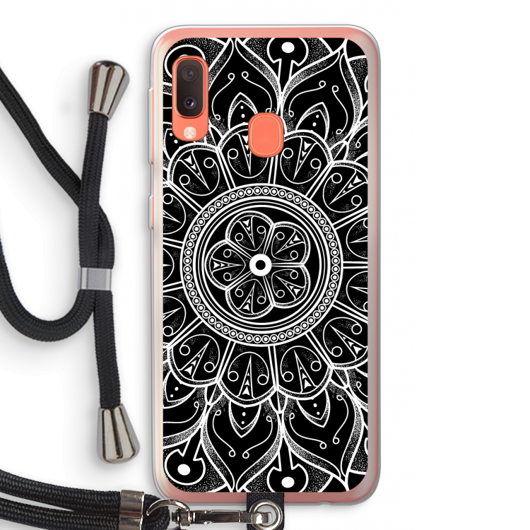 Roses Are Red: Samsung Galaxy A20e Transparant Hoesje met koord