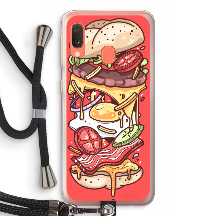 Diet Coke Please: Samsung Galaxy A20e Transparant Hoesje met koord