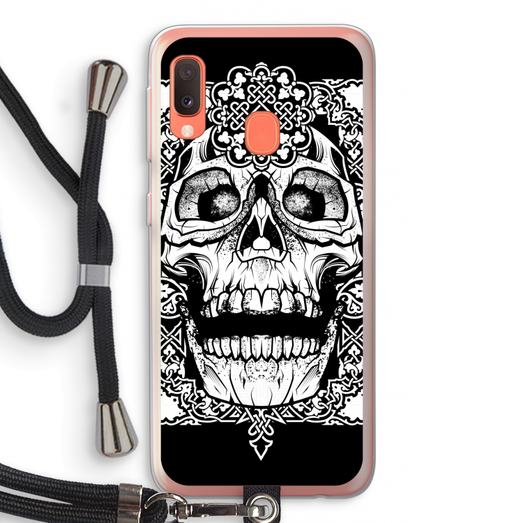Seek & Destroy: Samsung Galaxy A20e Transparant Hoesje met koord