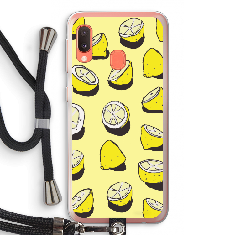 When Life Gives You Lemons...: Samsung Galaxy A20e Transparant Hoesje met koord