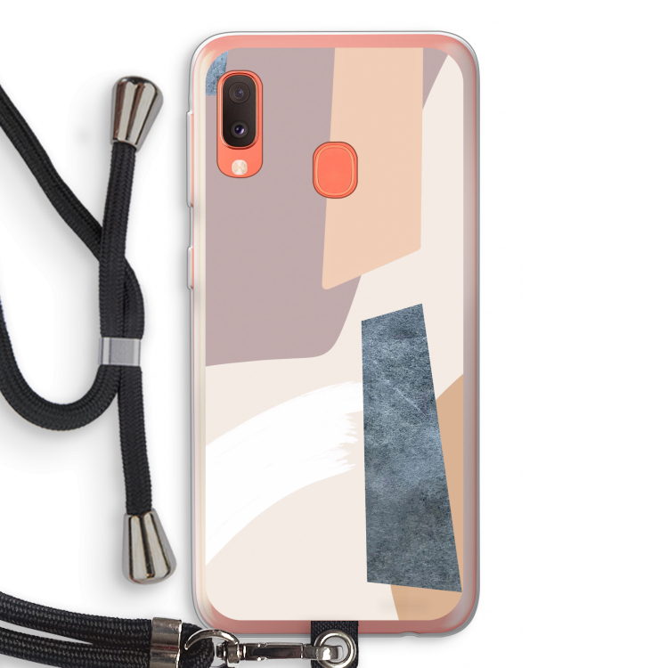 Luca: Samsung Galaxy A20e Transparant Hoesje met koord