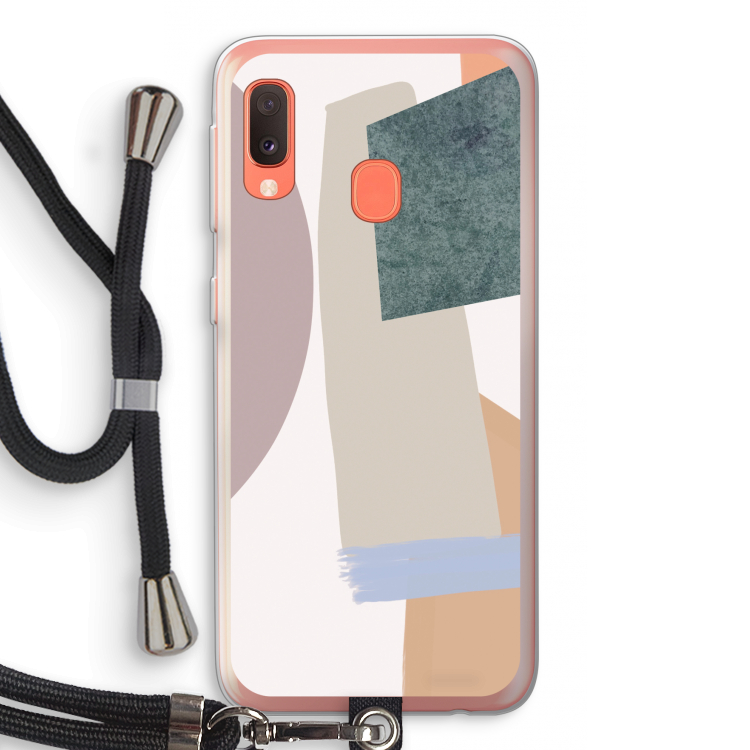 Lindo: Samsung Galaxy A20e Transparant Hoesje met koord
