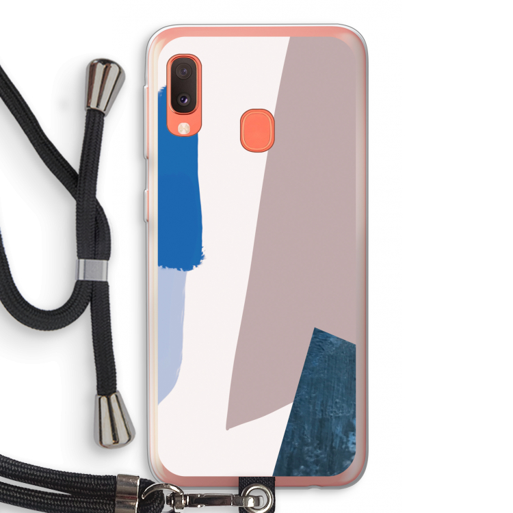 Lapis: Samsung Galaxy A20e Transparant Hoesje met koord