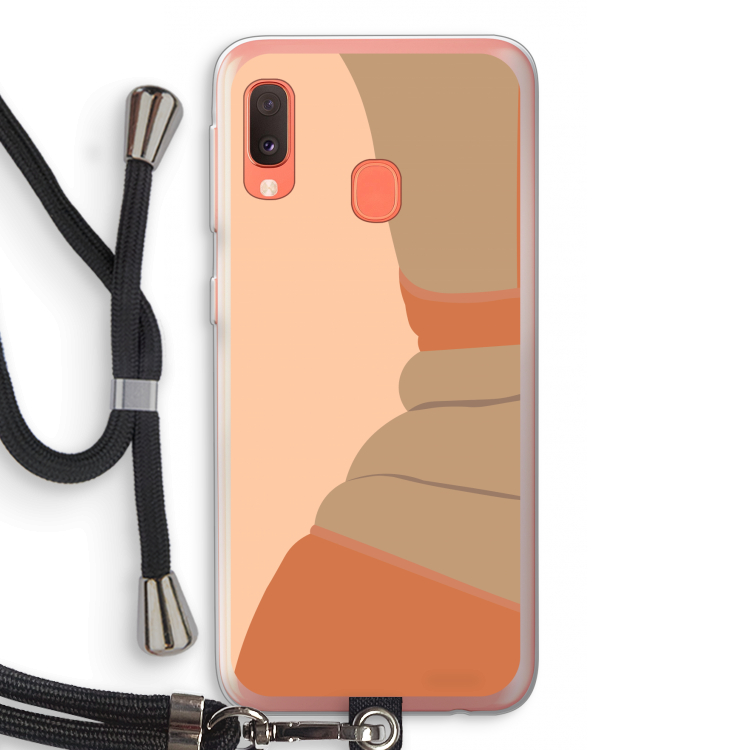 Bikini: Samsung Galaxy A20e Transparant Hoesje met koord
