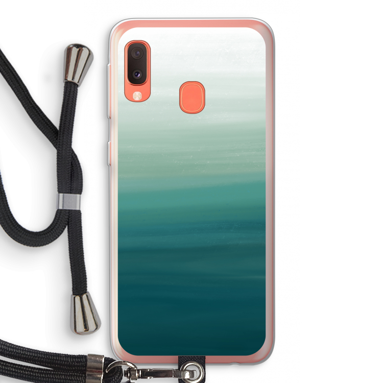 Ocean: Samsung Galaxy A20e Transparant Hoesje met koord