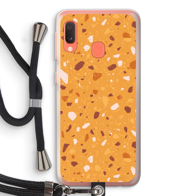 Terrazzo N°24: Samsung Galaxy A20e Transparant Hoesje met koord