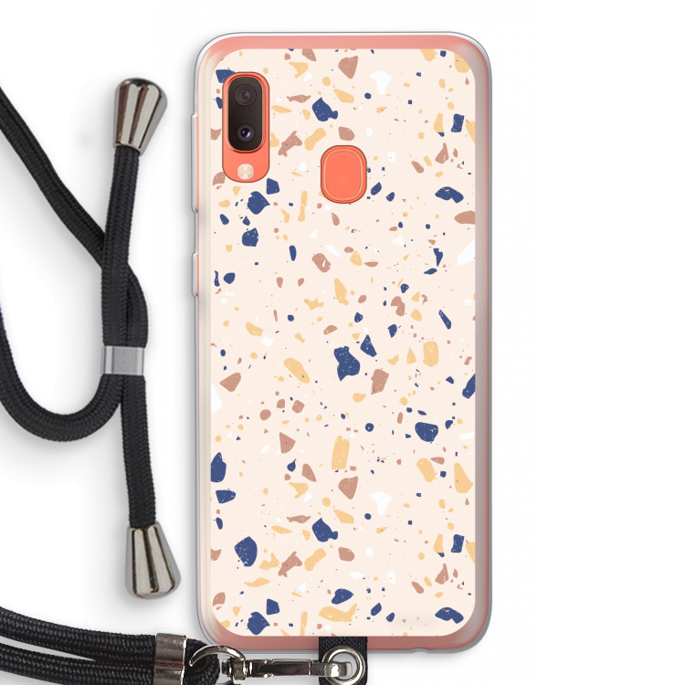 Terrazzo N°23: Samsung Galaxy A20e Transparant Hoesje met koord