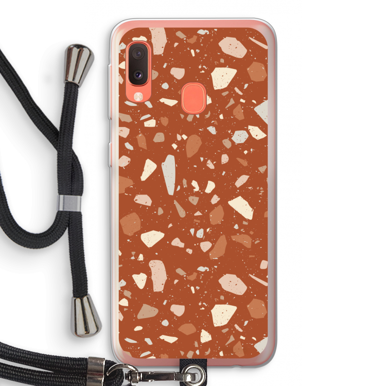 Terrazzo N°22: Samsung Galaxy A20e Transparant Hoesje met koord