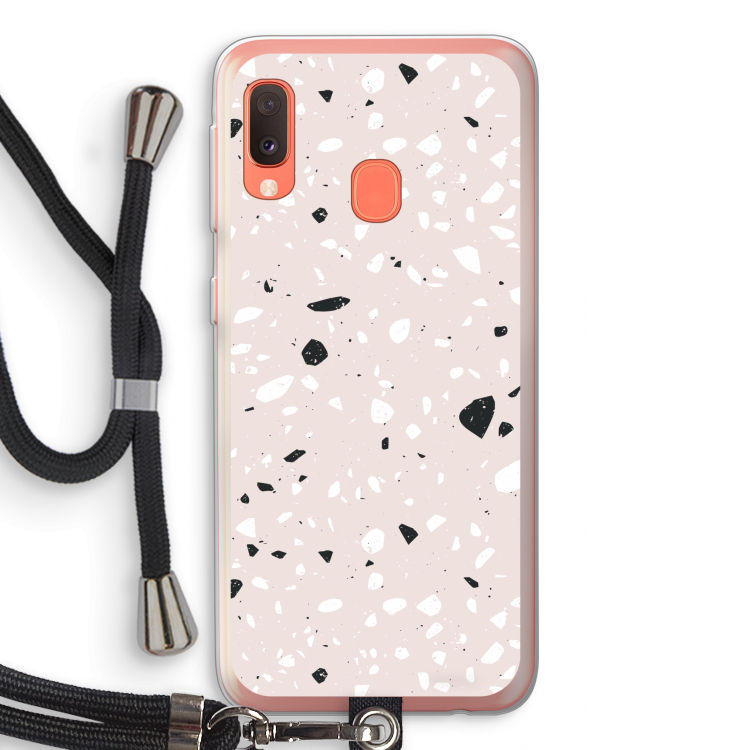 Terrazzo N°20: Samsung Galaxy A20e Transparant Hoesje met koord