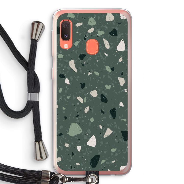 Terrazzo N°19: Samsung Galaxy A20e Transparant Hoesje met koord