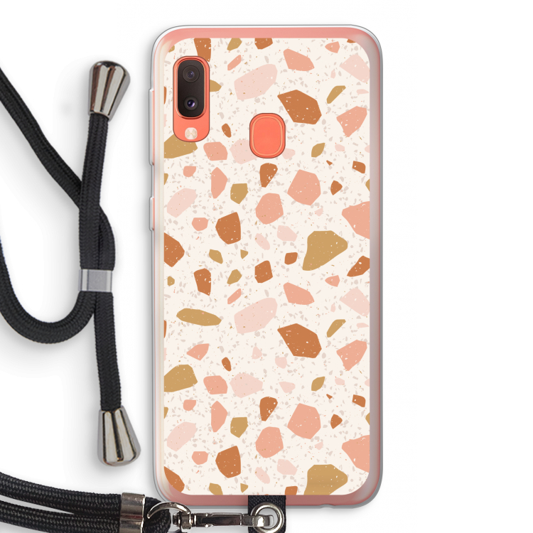 Terrazzo N°18: Samsung Galaxy A20e Transparant Hoesje met koord