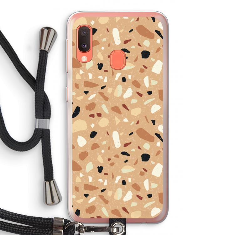 Terrazzo N°17: Samsung Galaxy A20e Transparant Hoesje met koord
