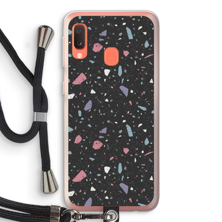 Terrazzo N°16: Samsung Galaxy A20e Transparant Hoesje met koord
