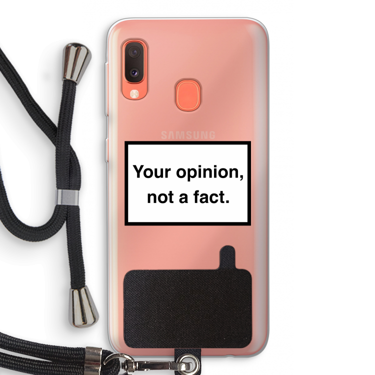 Your opinion: Samsung Galaxy A20e Transparant Hoesje met koord