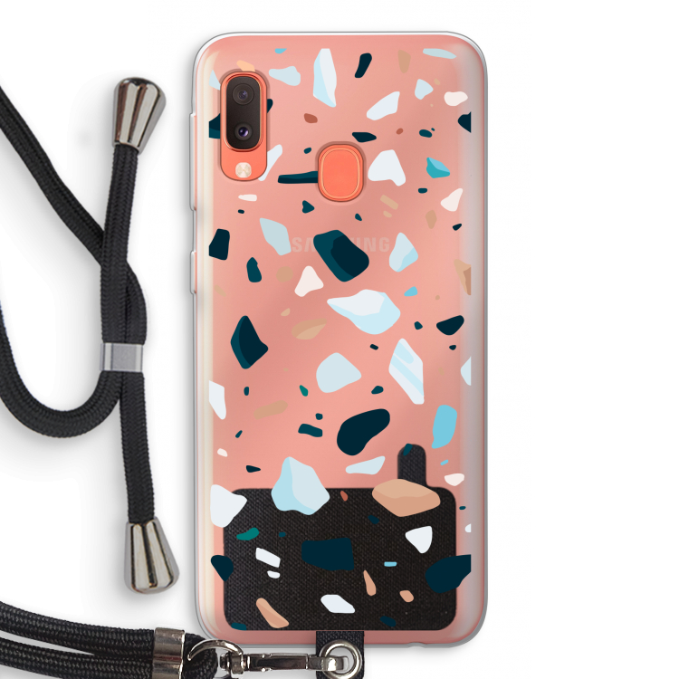 Terrazzo N°13: Samsung Galaxy A20e Transparant Hoesje met koord