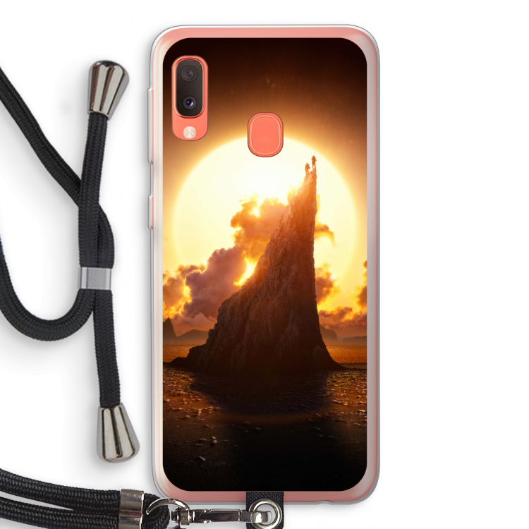 Children of the Sun: Samsung Galaxy A20e Transparant Hoesje met koord