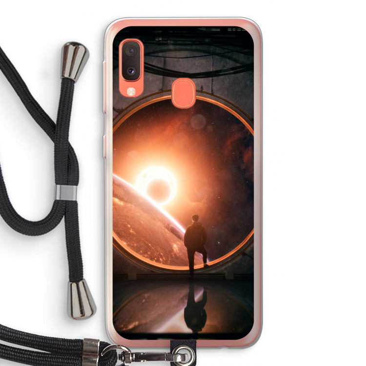 Ephemeral: Samsung Galaxy A20e Transparant Hoesje met koord