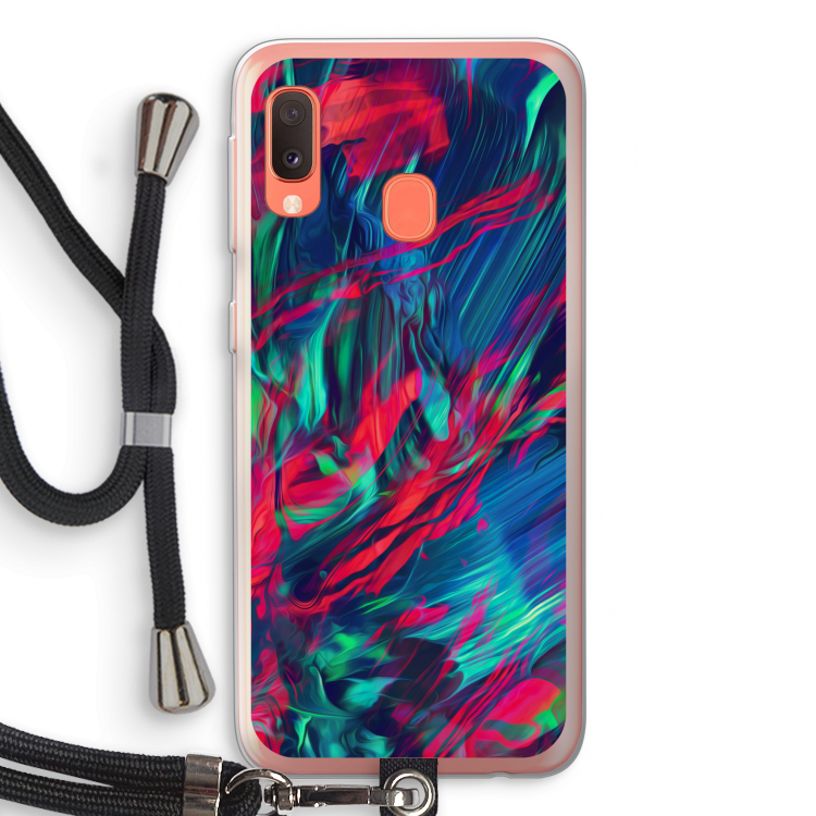 Pilgrims Of The Sea: Samsung Galaxy A20e Transparant Hoesje met koord