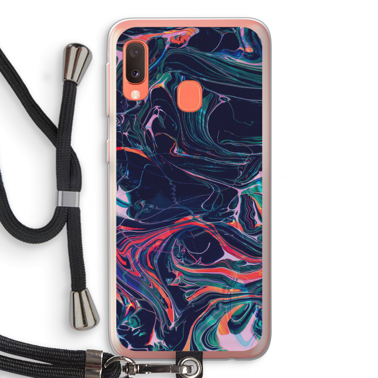 Light Years Beyond: Samsung Galaxy A20e Transparant Hoesje met koord