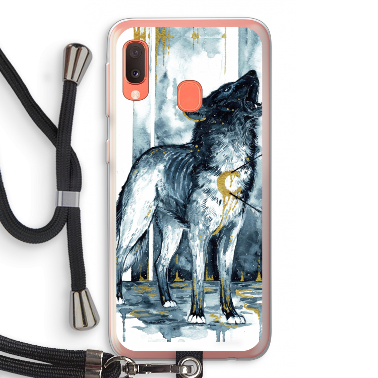 Bleeding Soul: Samsung Galaxy A20e Transparant Hoesje met koord
