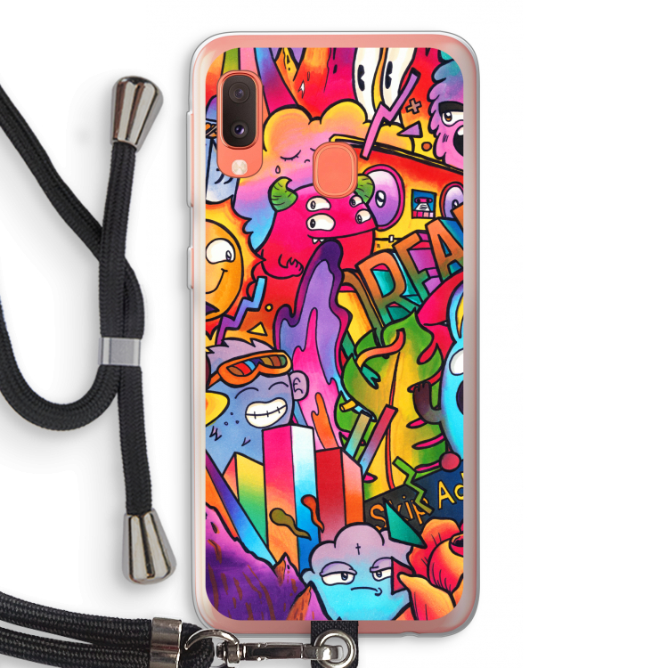 Dreams: Samsung Galaxy A20e Transparant Hoesje met koord