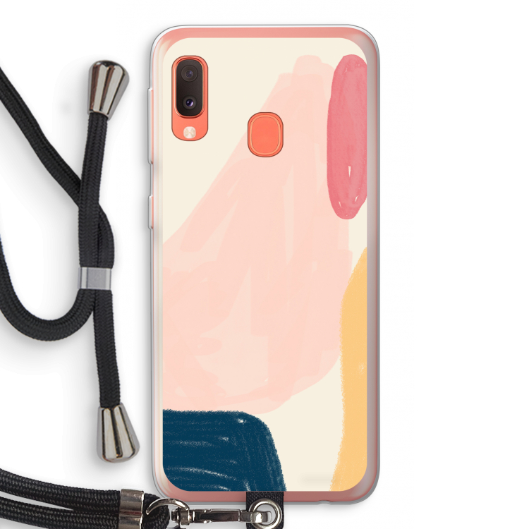 Saturday Flow: Samsung Galaxy A20e Transparant Hoesje met koord