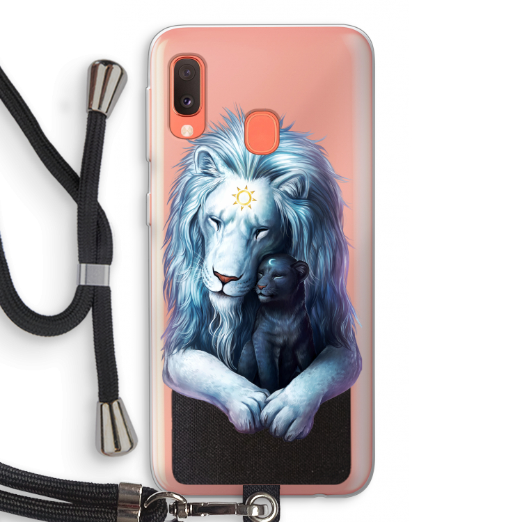 Child Of Light: Samsung Galaxy A20e Transparant Hoesje met koord