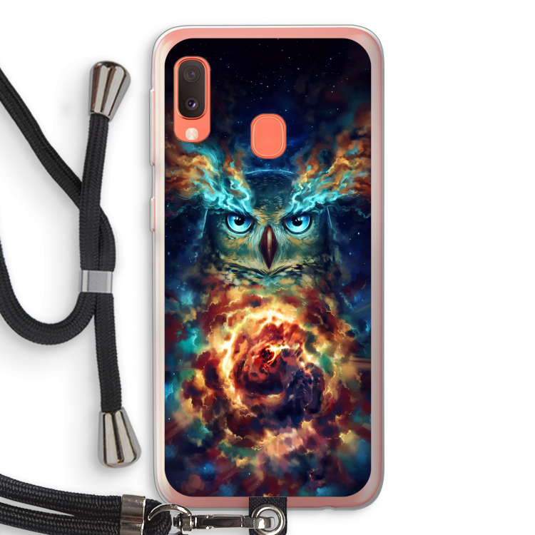 Aurowla: Samsung Galaxy A20e Transparant Hoesje met koord