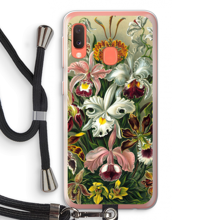 Haeckel Orchidae: Samsung Galaxy A20e Transparant Hoesje met koord