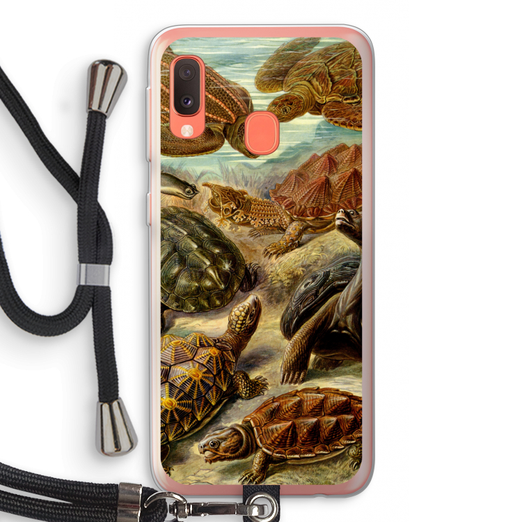 Haeckel Chelonia: Samsung Galaxy A20e Transparant Hoesje met koord