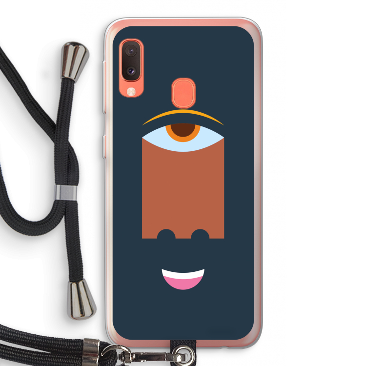 Mono M: Samsung Galaxy A20e Transparant Hoesje met koord