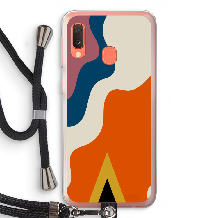 Noor A: Samsung Galaxy A20e Transparant Hoesje met koord