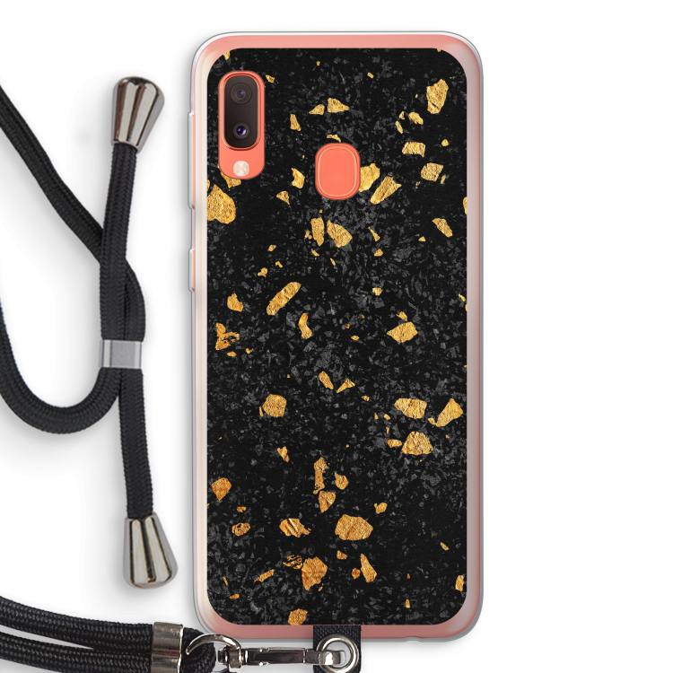 Terrazzo N°7: Samsung Galaxy A20e Transparant Hoesje met koord