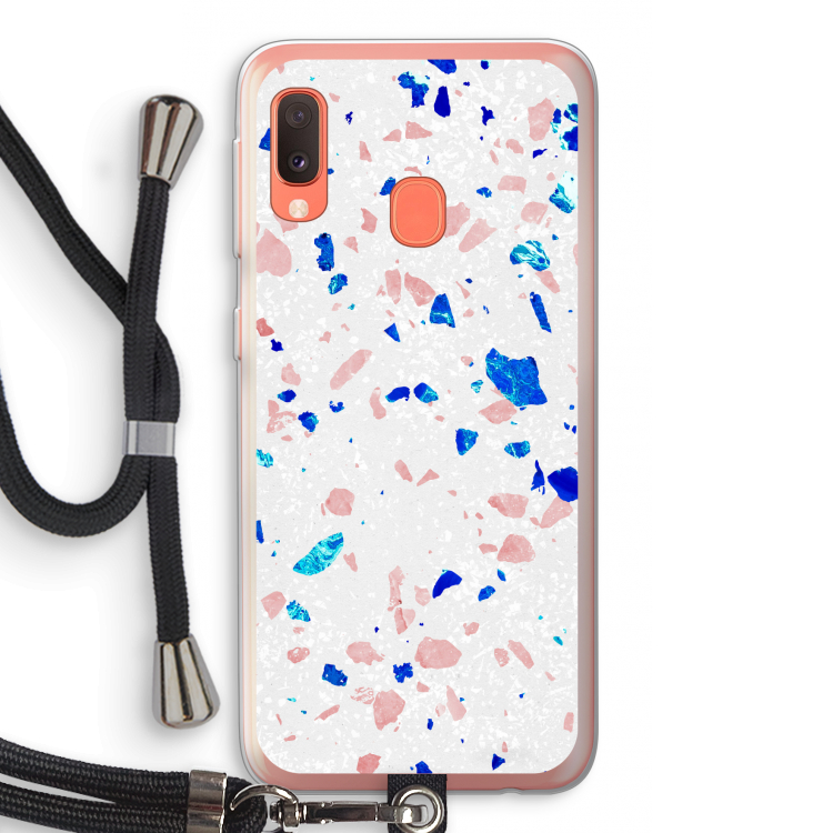Terrazzo N°6: Samsung Galaxy A20e Transparant Hoesje met koord