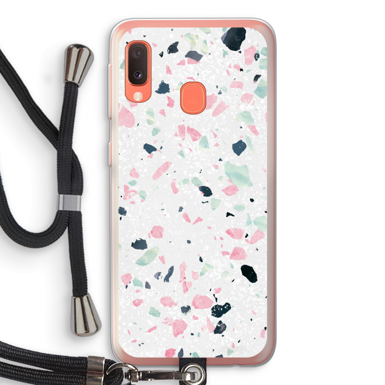 Terrazzo N°3: Samsung Galaxy A20e Transparant Hoesje met koord