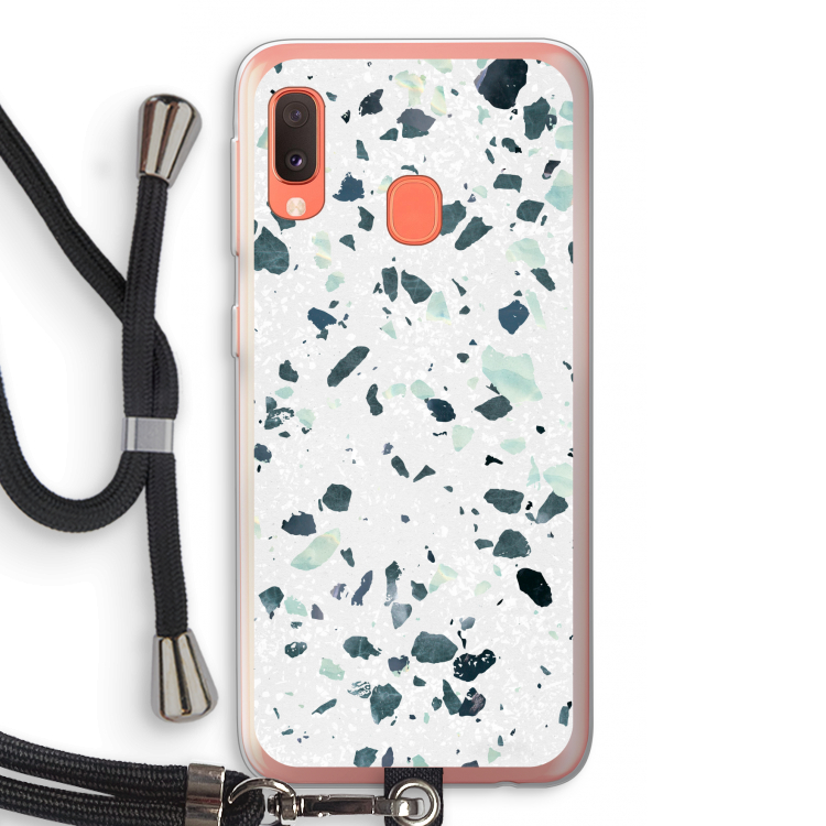 Terrazzo N°2: Samsung Galaxy A20e Transparant Hoesje met koord