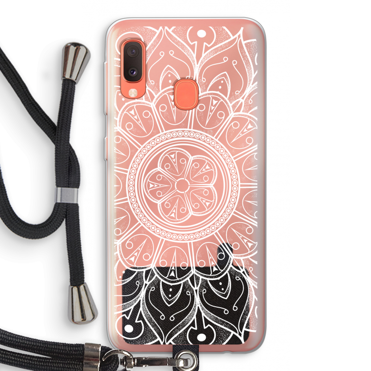 Roses Are Red: Samsung Galaxy A20e Transparant Hoesje met koord