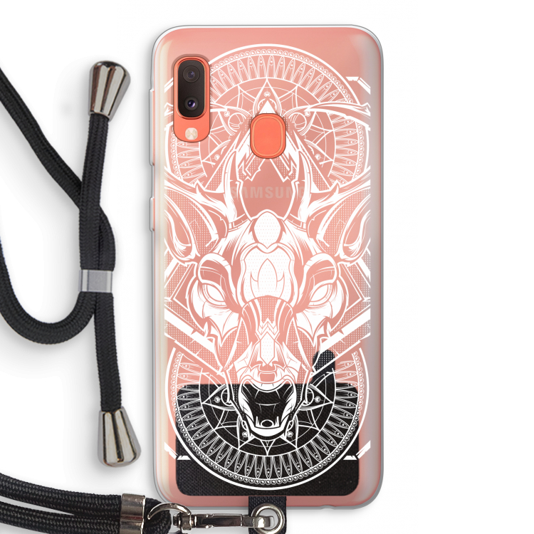 Oh Deer: Samsung Galaxy A20e Transparant Hoesje met koord