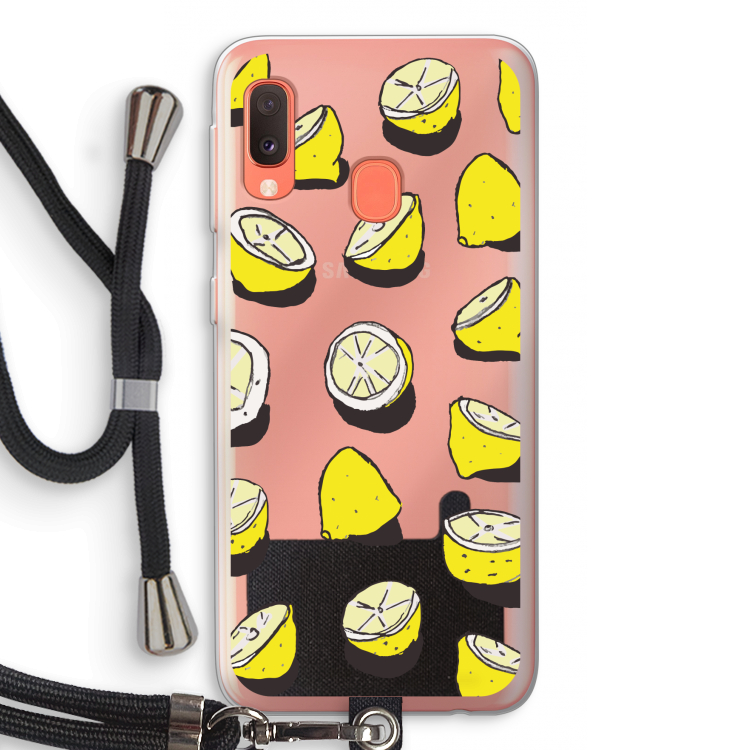 When Life Gives You Lemons...: Samsung Galaxy A20e Transparant Hoesje met koord