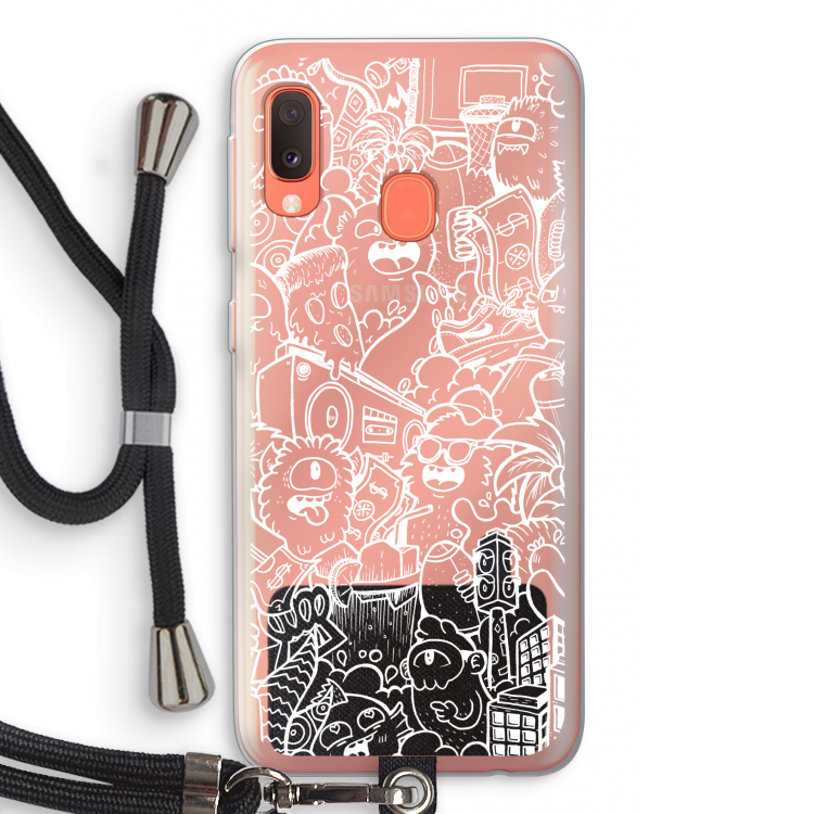 Vexx City #2: Samsung Galaxy A20e Transparant Hoesje met koord