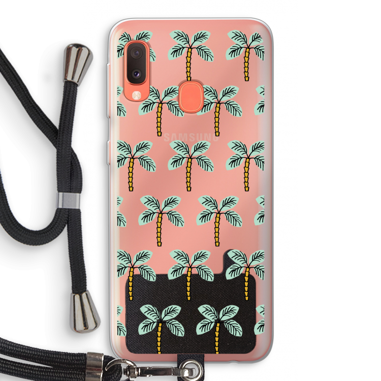 Paradise: Samsung Galaxy A20e Transparant Hoesje met koord